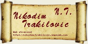 Nikodim Trakilović vizit kartica